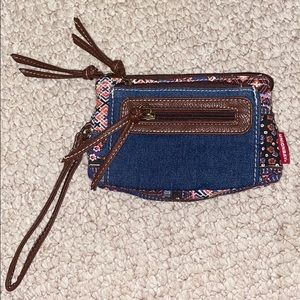 Floral print wallet